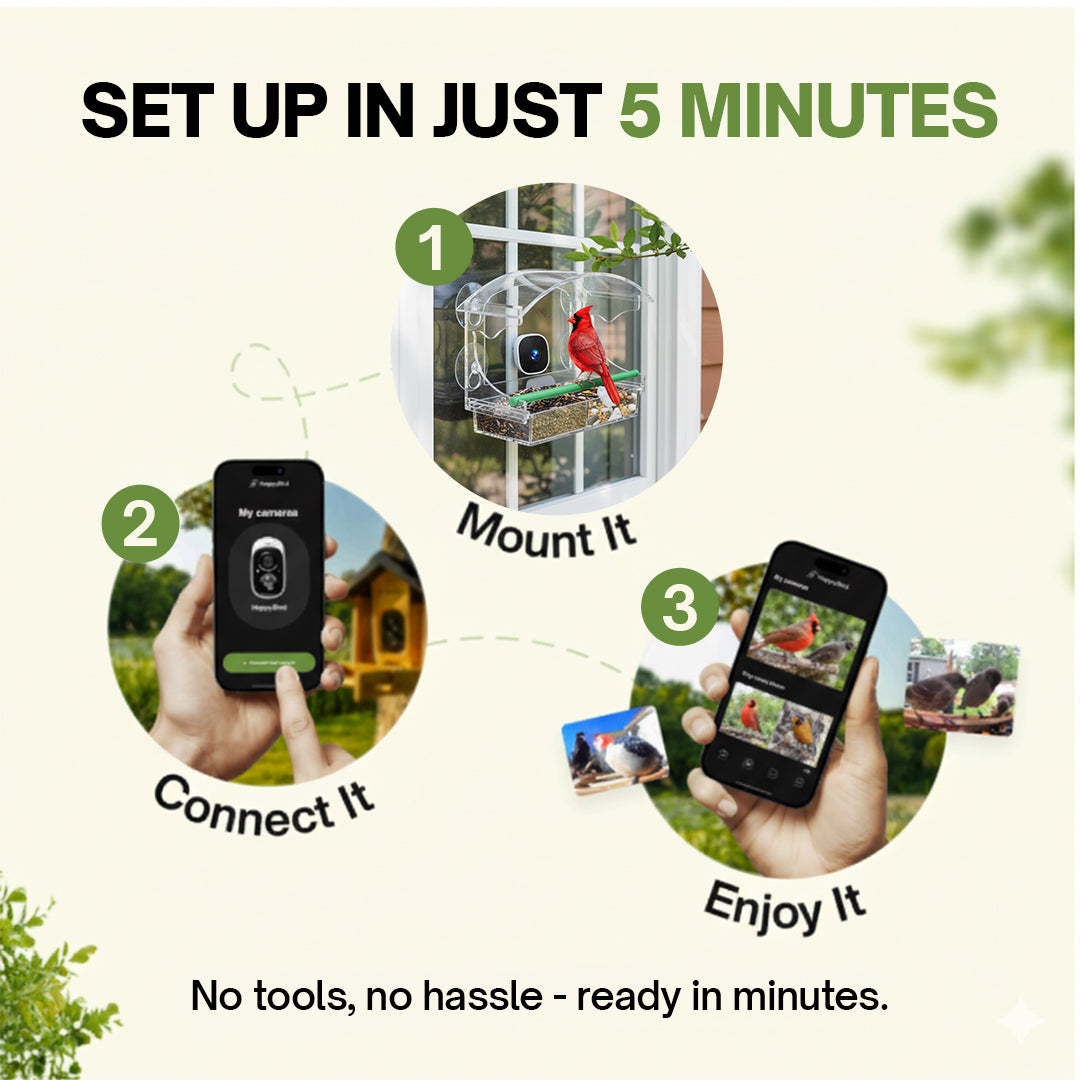 HappyBird Go - SMART birdfeeder with camera