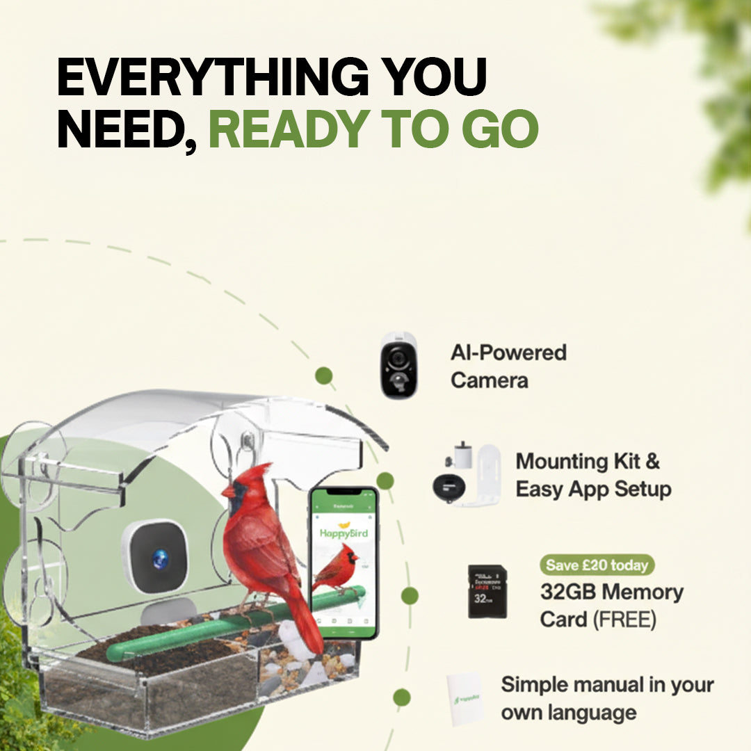 HappyBird Go - SMART birdfeeder with camera